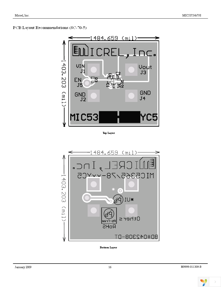 MIC5377YC5 TR Page 16